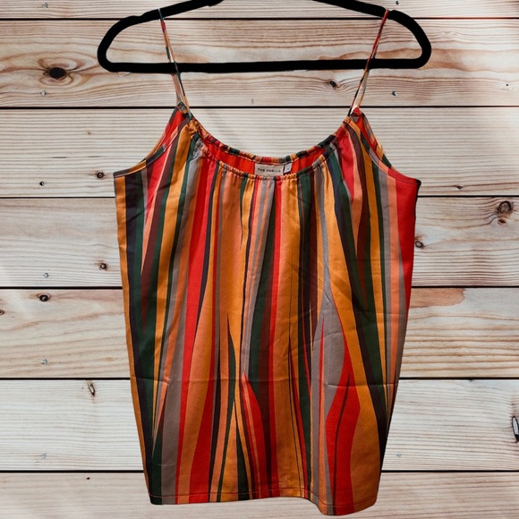 The Odells (Anthropologie) Women's Wavy Striped TAMBORA Camisole - Picture 1 of 7